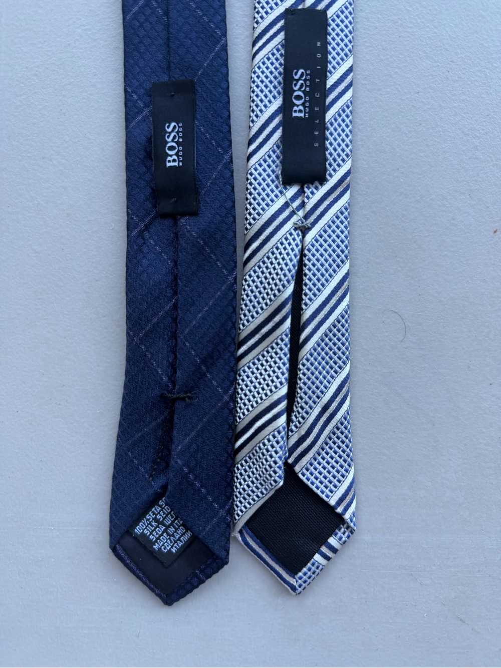 Hugo Boss BOSS Selection 100% Silk Tie Lot of 2 ref #5571